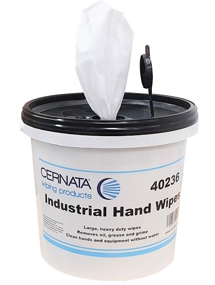 Heavy Duty Non-Abrasive Hand Wipes 150 SHT TUB 28x28cms